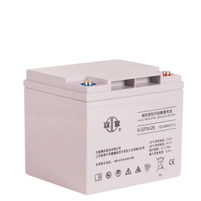 12V26Ah Shuangdeng Batería sellada 6-GFM-26 para comunicación y almacenamiento de energía solar
