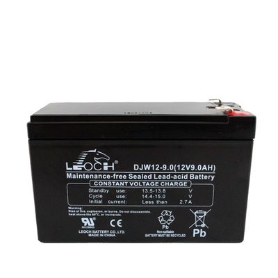 Material del contenedor ABS Leoch DJW12-9.0 Batería de plomo ácido 12V9Ah para suministro de energía Eps