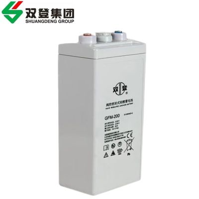 Shuangdeng GFM-200 Batería de plomo ácido 2V200Ah para el sistema de energía y el almacenamiento de energía solar