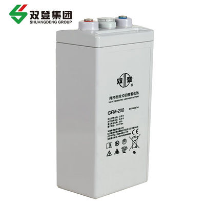Shuangdeng GFM-200 Batería de plomo ácido 2V200Ah para el sistema de energía y el almacenamiento de energía solar