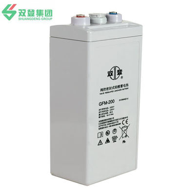 Shuangdeng GFM-200 Batería de plomo ácido 2V200Ah para el sistema de energía y el almacenamiento de energía solar