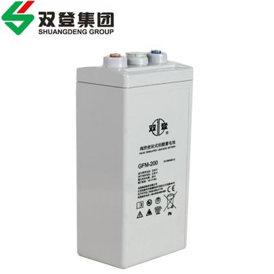 Shuangdeng GFM-200 Batería de plomo ácido 2V200Ah para el sistema de energía y el almacenamiento de energía solar