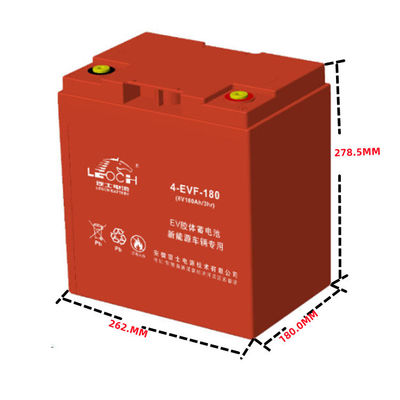 Batería de ácido de plomo LEOC 4-evf-1808v180ah para vehículos turísticos y vehículos sanitarios