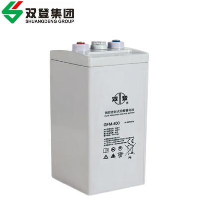 Batería recargable Shuangdeng GFM-400 con ancho de 181 mm y par terminal de 15-17 Nm