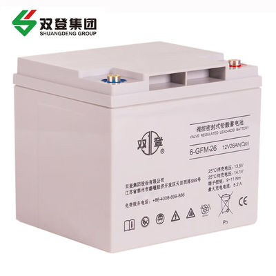 Shuangdeng 6-GFM-26 batería de plomo ácido 12V26Ah para el sistema de energía de almacenamiento de energía solar