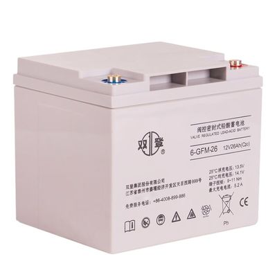 Shuangdeng 6-GFM-26 Batería de plomo ácido 12V26Ah 170mm de altura para el sistema de energía de carga