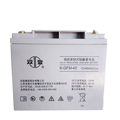 Shuangdeng Sellado recargable 6-GFM-40 Batería de plomo ácido 12V40Ah para el sistema de energía del panel de almacenamiento de energía solar