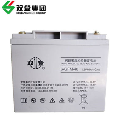 Shuangdeng Sellado recargable 6-GFM-40 Batería de plomo ácido 12V40Ah para el sistema de energía del panel de almacenamiento de energía solar