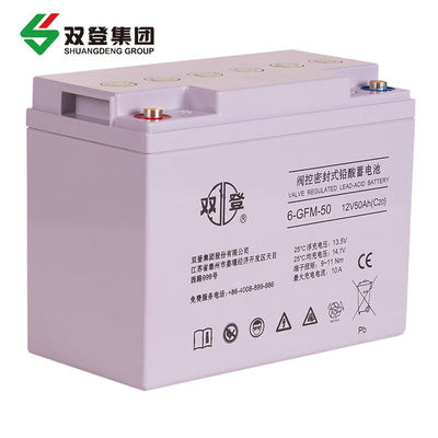 Batería de plomo ácido cargable 12V50Ah para UPS Sistema de energía de almacenamiento de energía del panel solar