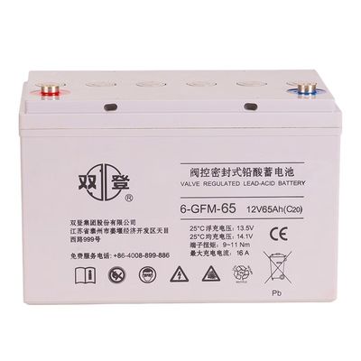Batería AGM de 21 kg 12V65Ah para energía de emergencia contra incendios Sistema de energía de almacenamiento de energía solar