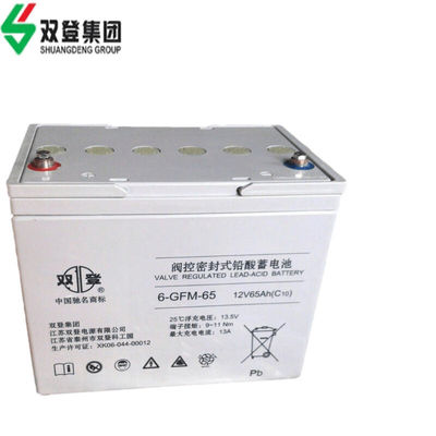 Batería AGM de 21 kg 12V65Ah para energía de emergencia contra incendios Sistema de energía de almacenamiento de energía solar