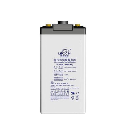 Batería Leoch de 175 mm de ancho DJ400 Batería de plomo ácido 2V400Ah para comunicación y solar