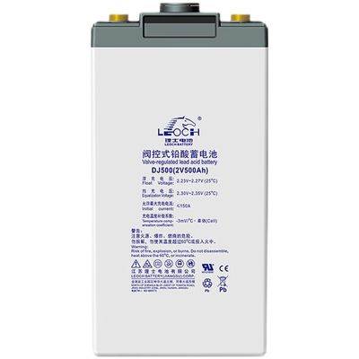 500Ah C10 Leoch Batería DJ500 Batería de plomo ácido para el sistema de energía de almacenamiento de energía solar