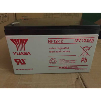 Batería de ácido plomo duradera de Yuasa NP12-1212V12AH para energía de emergencia y comunicaciones