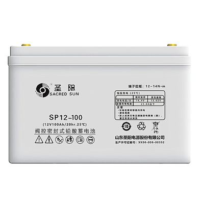 330 mm de longitud Sacred Sun sellado SP12-100 Batería de plomo ácido 12V100Ah para el sistema de alimentación UPS