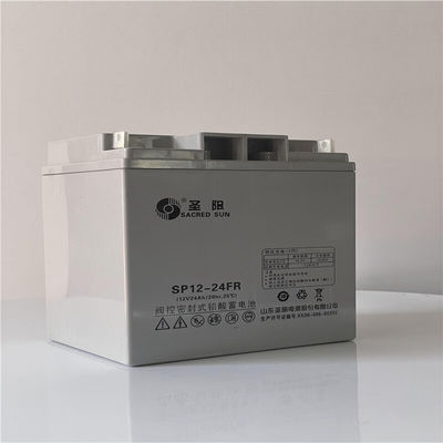 Batería de ácido de plomo de alta capacidad regulada por el sol sagrado SP12-24 12V24Ah para respaldo de energía