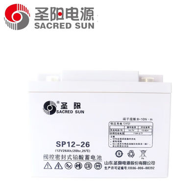 SP12-26 Batería sellada de 12V26Ah de Sacred Sun para energía UPS y almacenamiento de energía solar