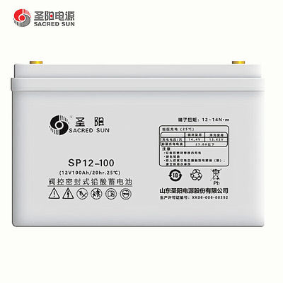 Rango de temperatura aplicable -15 C-45 C Batería para sistemas de energía de Sacred Sun SP12-100