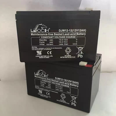 Batería Leoch DJW12-12 12V12Ah Batería de plomo para comunicación y respaldo duradero