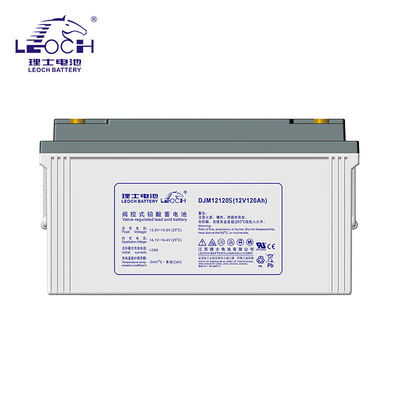 Batería de plomo ácido cargable 12V120Ah para el sistema de energía de almacenamiento de energía solar de Leoch