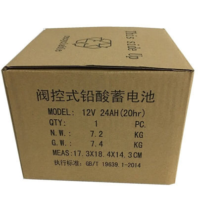 Batería de plomo ácido de 12V24Ah para UPS Comunicación de energía Almacenamiento de energía solar DJW12-24s