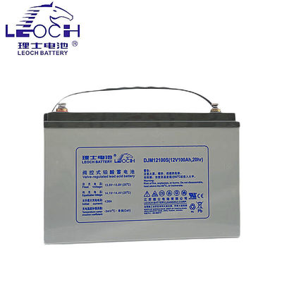 Batería Leoch DJM12100S 12V100Ah para almacenamiento de energía solar Sistema de energía eólica en 40C