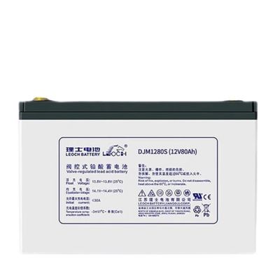 260±2 mm de longitud Leoch DJM1280S 12V80Ah Batería de plomo ácido para equipos de comunicación