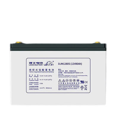 Batería Leoch DJM1280S 12V80Ah para comunicaciones UPS Sistema de energía de almacenamiento de energía solar